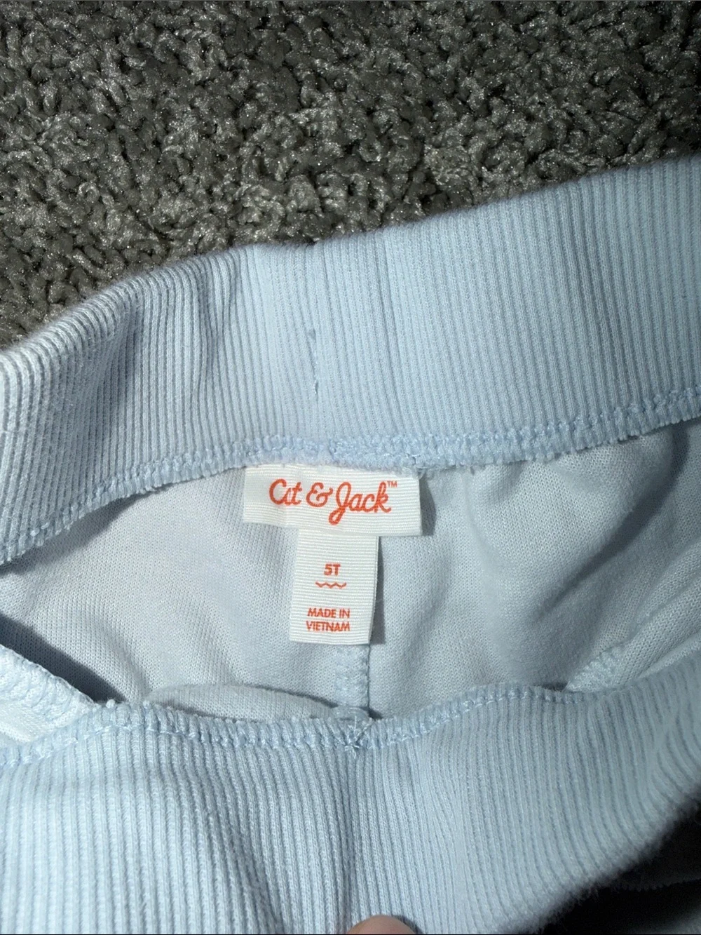 Cat & Jack White and Gray Floral Fleece Pajama Bottoms